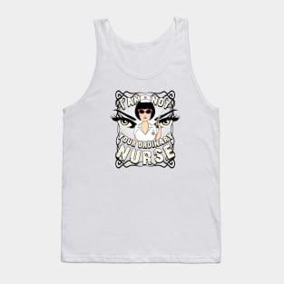 'Not your Ordinary Nurse Logo Design T-shirt' Tank Top